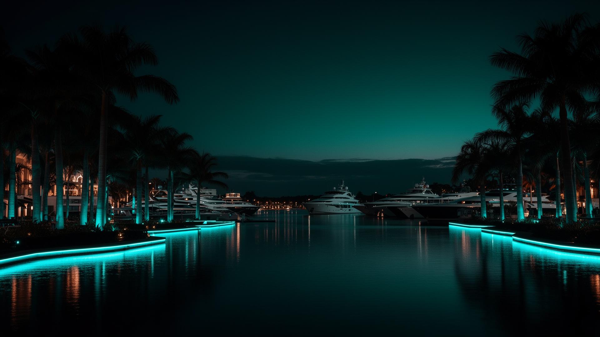 BetRiviera marina at night